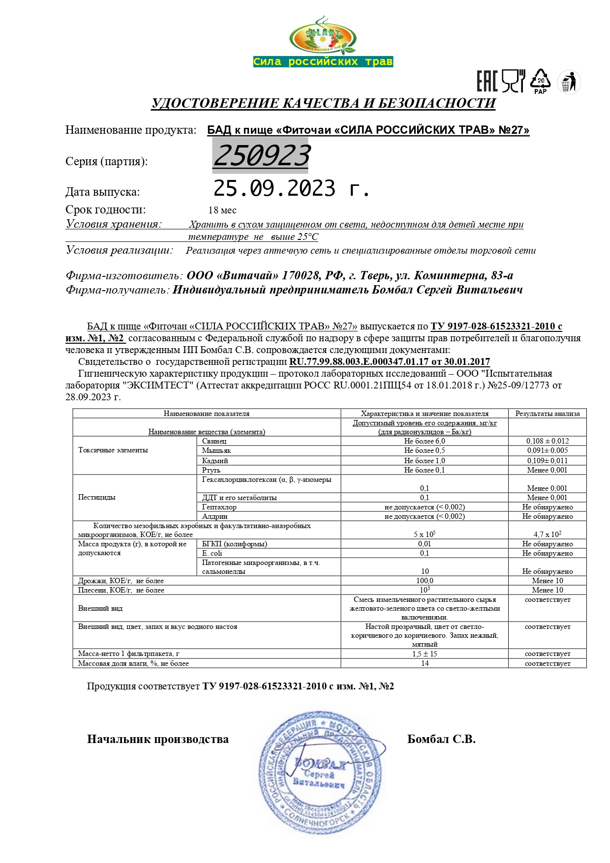Паспорт №092023